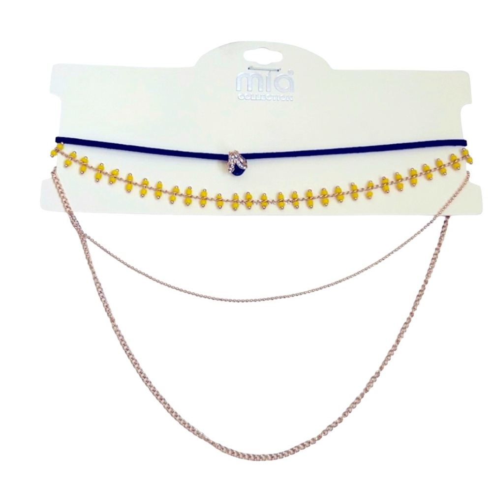 Mia Collection Beatle & Layered Choker Set